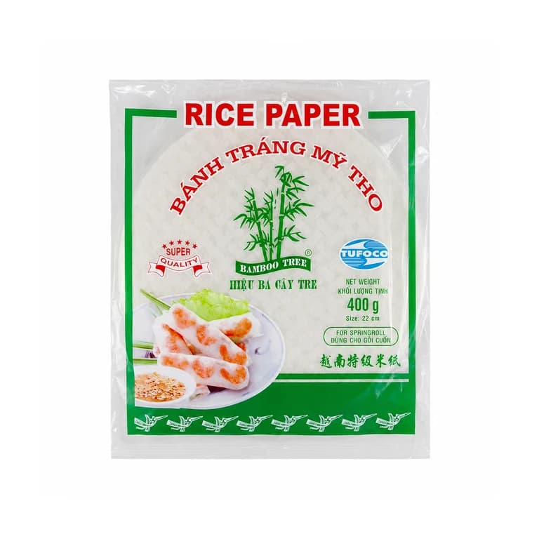 Reispapier Sommerrolle Rund 22cm von Bamboo Tree