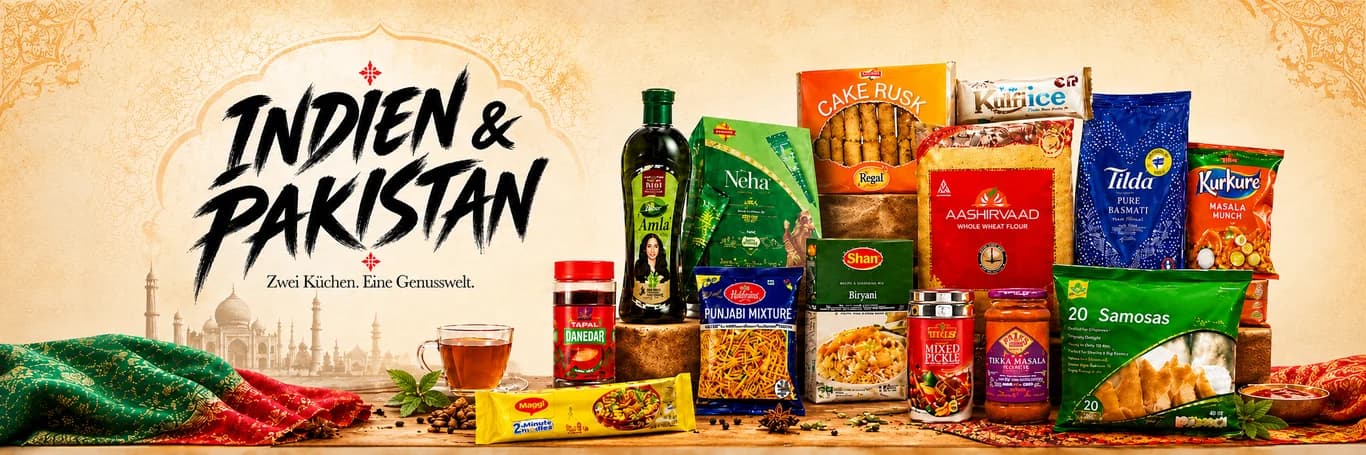 Indische und pakistanische Lebensmittel und Produkte bei MyAsiaShop